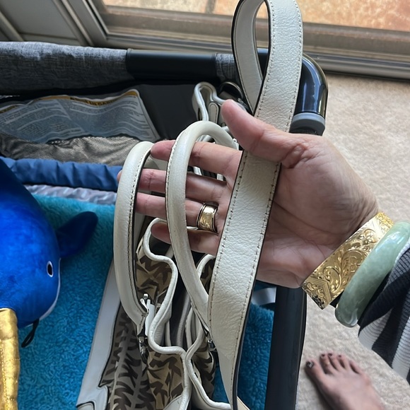 Mk Two Way Canvas and Leather Handbag/Crossbody - Picture 12 of 16